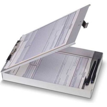 OFFICEMATE INTERNATIONAL Officemate® Aluminum Storage Clipboard, Top Opening, 8-1/2" x 12", Silver 83200